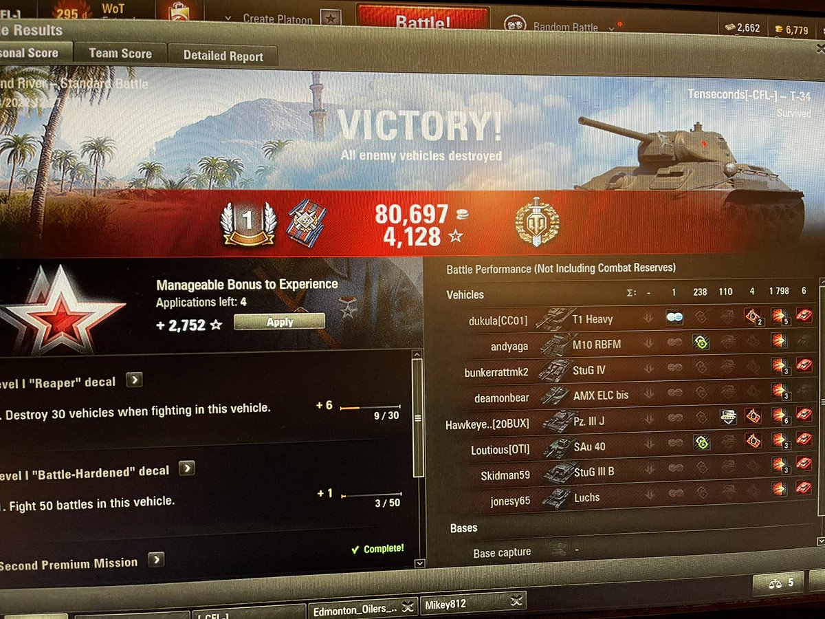 tisssmannn's tweet photo. @worldoftanks IGN- Tenseconds 
Tank- T-43
Base- 917xp https://t.co/KjRlkzqbPr