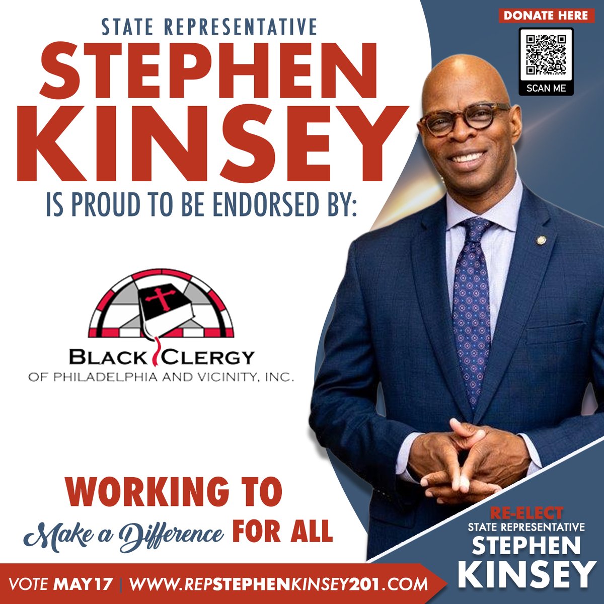 StephenKinseyPA's tweet photo. Thank your your support Black Clergy of Philadelphia and the Vicinity! https://t.co/uKzthHJplt