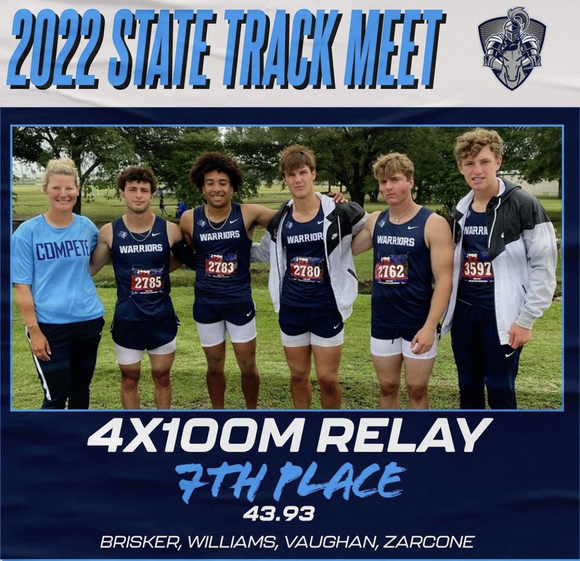 Thank you so much <a href="/LCS_Track/">Liberty Christian Track & Field</a> for an amazing track season. I couldn’t ask to be with anyone else for my last season. Thank you <a href="/RossRoby1/">Ross Elliott Roby</a> <a href="/ChadLewis13/">Chad Lewis</a> <a href="/ashleyjordannn/">Ashley Jordan</a> and Coach Hendo for making my last season great. Love y’all <a href="/Elijah_Will10/">Elijah Williams</a> <a href="/vaughan9jacob/">Jacob Vaughan</a> <a href="/BlakeBrisker/">Blake Brisker</a> 💙