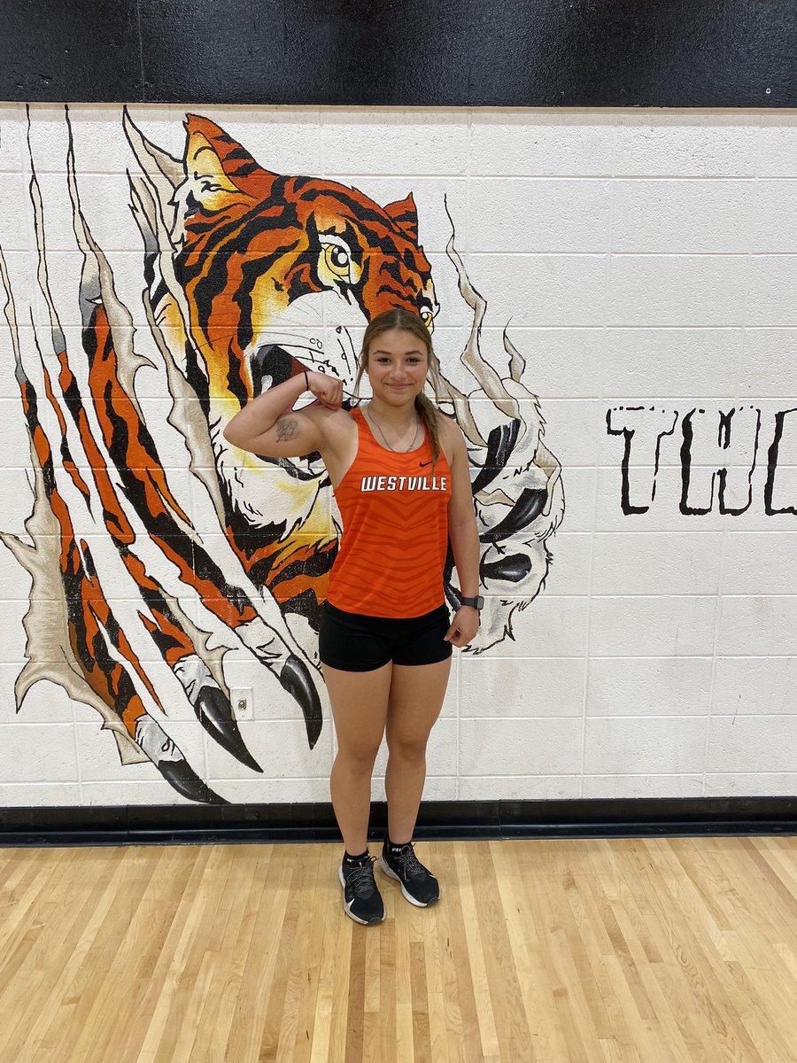 Huge shoutout to Savanna Tyler for overcoming the weather last night and setting a NEW SCHOOL RECORD with a time of 26.76 in the 200m!