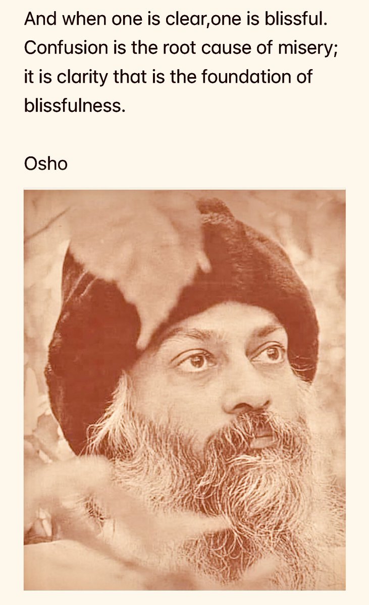 KrisBhattarai's tweet photo. When you watch, a clarity arises. Why does clarity arise out of watchfulness? Because the more watchful you become the more all your hastiness slows down. You become more graceful…⬇️
#Osho
#Watchfulness
#MeditativeAwareness
#ConsciousLiving https://t.co/DWP4dVy3Il