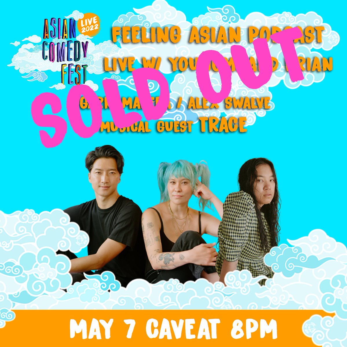 Wow, last night incredible! And we get to do it all again today!! 2 shows today are SOLD OUT as well, but we still have a few tickets left for our 10PM show with @YuhuaHamasaki hosting, performances by <a href="/DylanAdler6/">Dylan Adler</a> <a href="/OtterLeeMoy/">Otter Lee</a> <a href="/YauAngel/">angel yau</a> and <a href="/4kuko/">Kuko (Kurt Cruz)</a>! asiancomedyfest.com/tickets