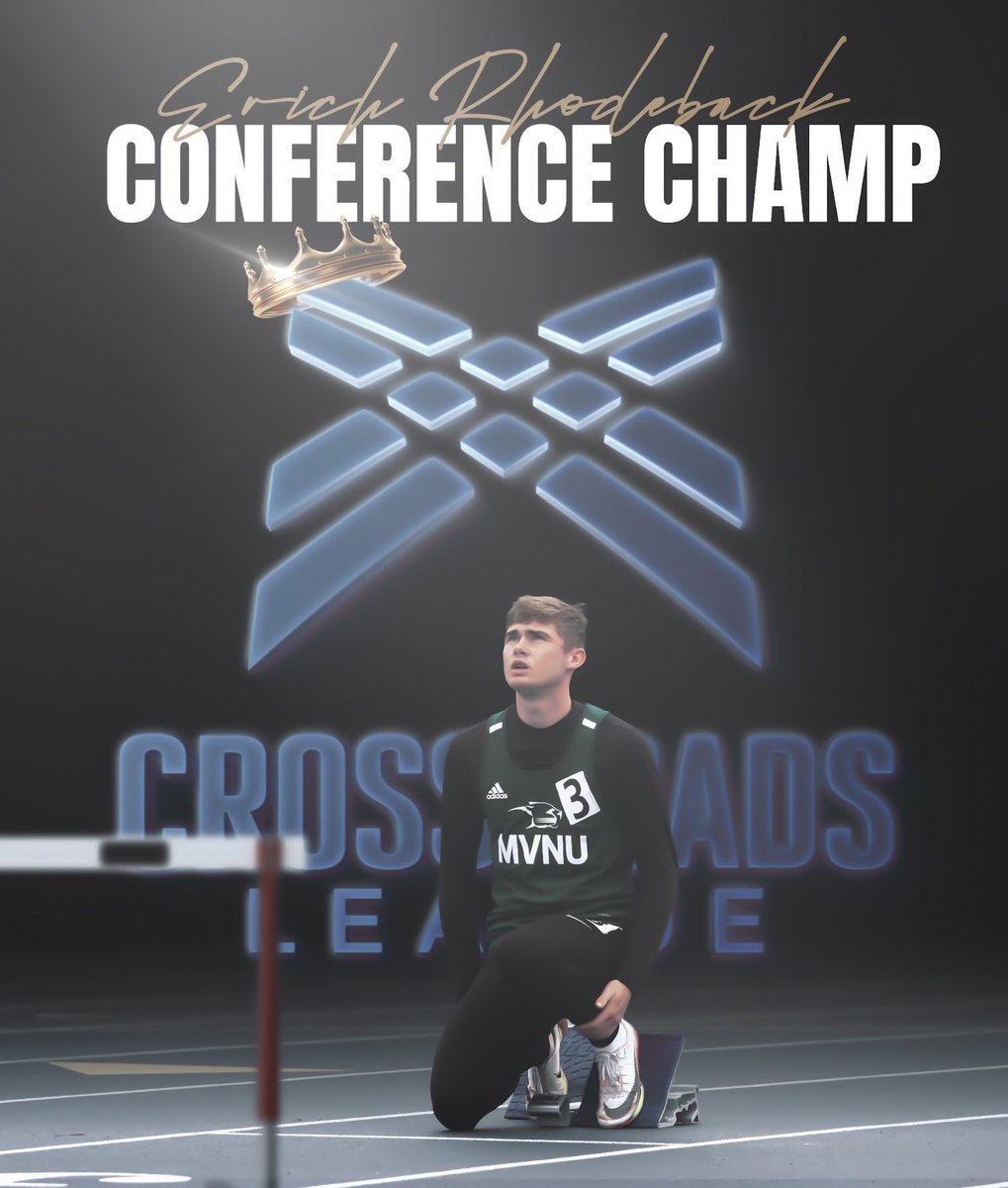 MVNU_Cougars's tweet photo. ICYMI: Congratulations to your 2022 Crossroads League Outdoor Champion in the 110m hurdles, Erich Rhodeback! Rhodeback took the title with a time of 14.68 seconds! @run__naz https://t.co/1qABpMZRzc