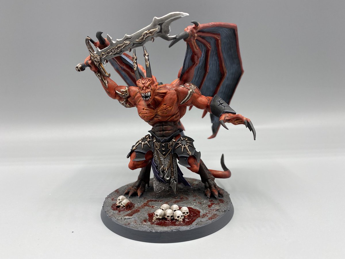adrutub's tweet photo. Daemon prince of Khorne!!

@WarComTeam 

#PaintingWarhammer #WarhammerCommunity https://t.co/U0ObHbrWeJ