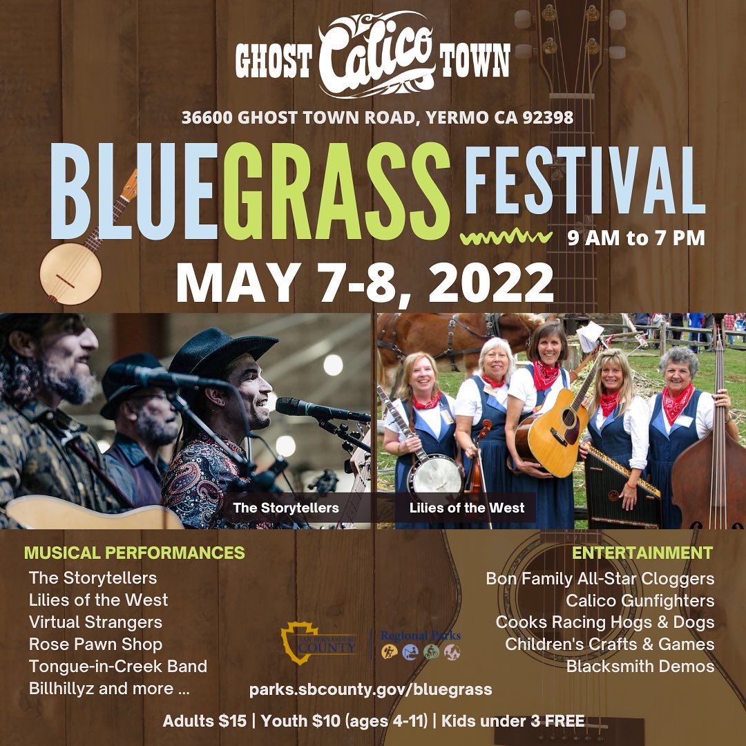 Come out to Calico Ghost Town THIS weekend for live music and entertainment!! Join us for a weekend of family fun!