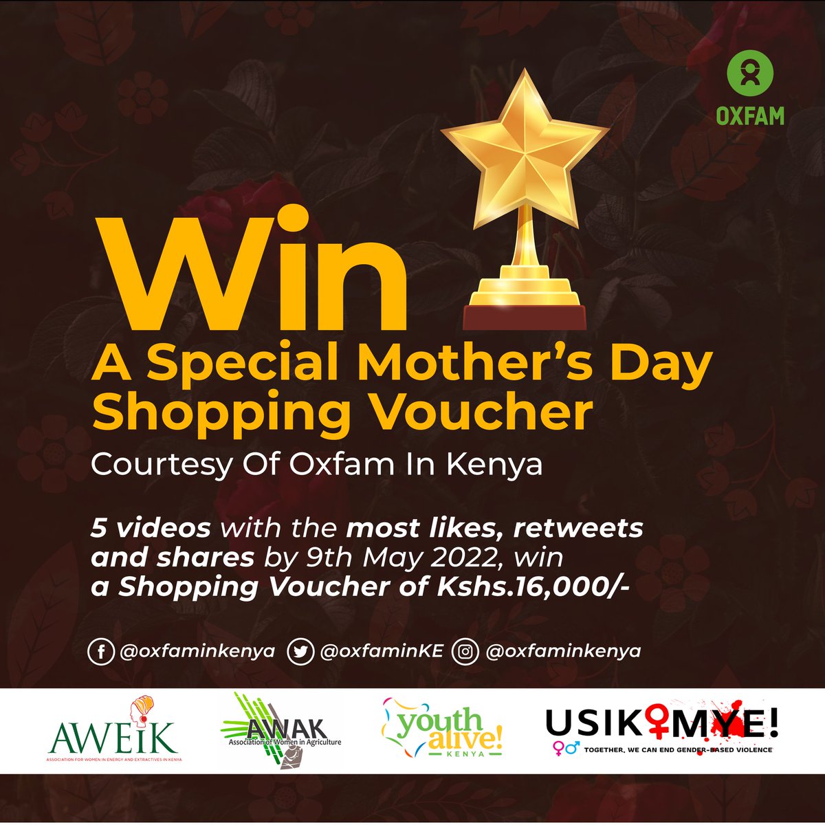 oxfamkenya's tweet photo. 1: Take a 1-2min video of your mum/mother figure in your life performing a care or domestic work
2: Share on your timeline, with why you celebrate them
3: Use Hashtags #recognizecarework #redistributecarework
4: Tag oxfaminkenya
5: Urge people to like, retweet and share the post https://t.co/ituGnXI3Ye