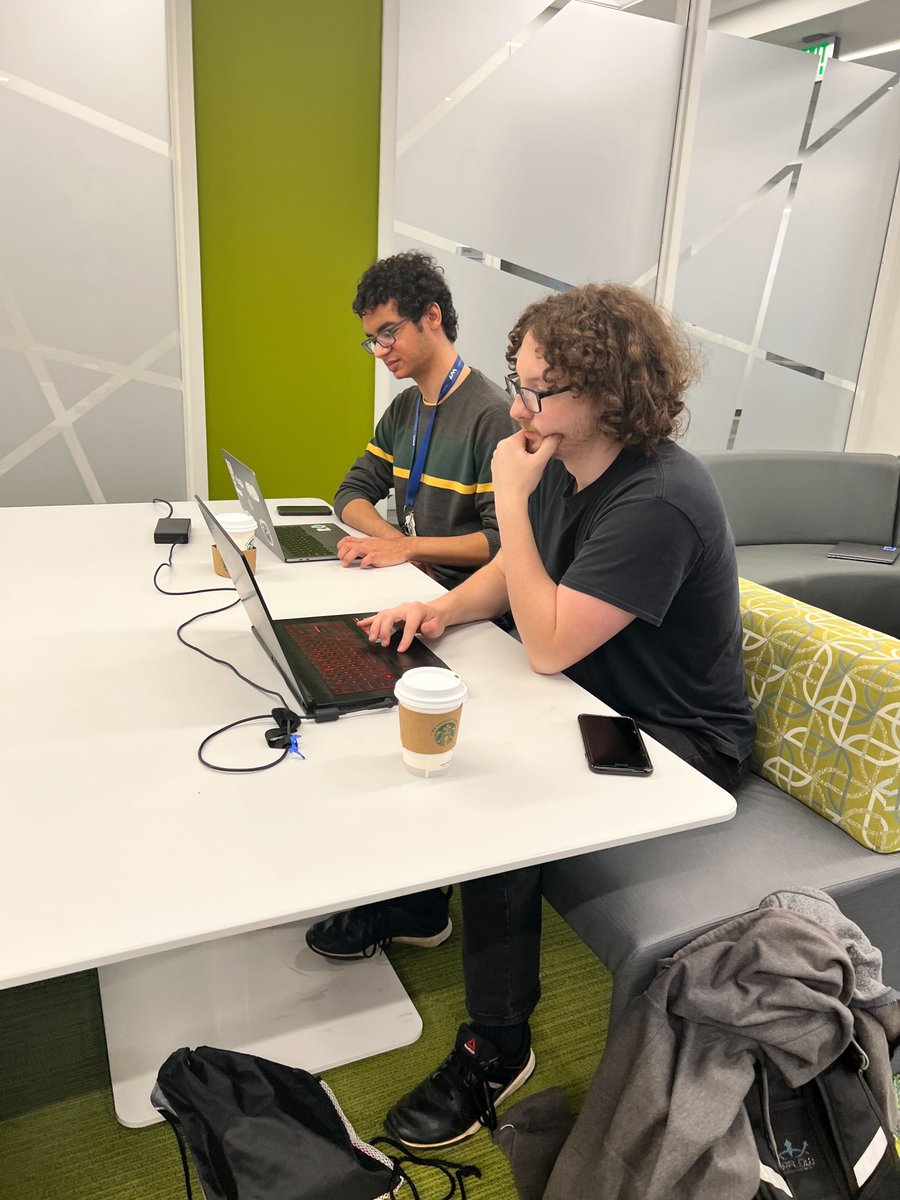 hudsonalpha's tweet photo. #HATCH2022 is officially underway here at HudsonAlpha!
Students and professionals have until tomorrow afternoon to finish up and present their challenges! 💻
#HATCH2022 #LetsHackGenomics https://t.co/M2y0Mx2eyY