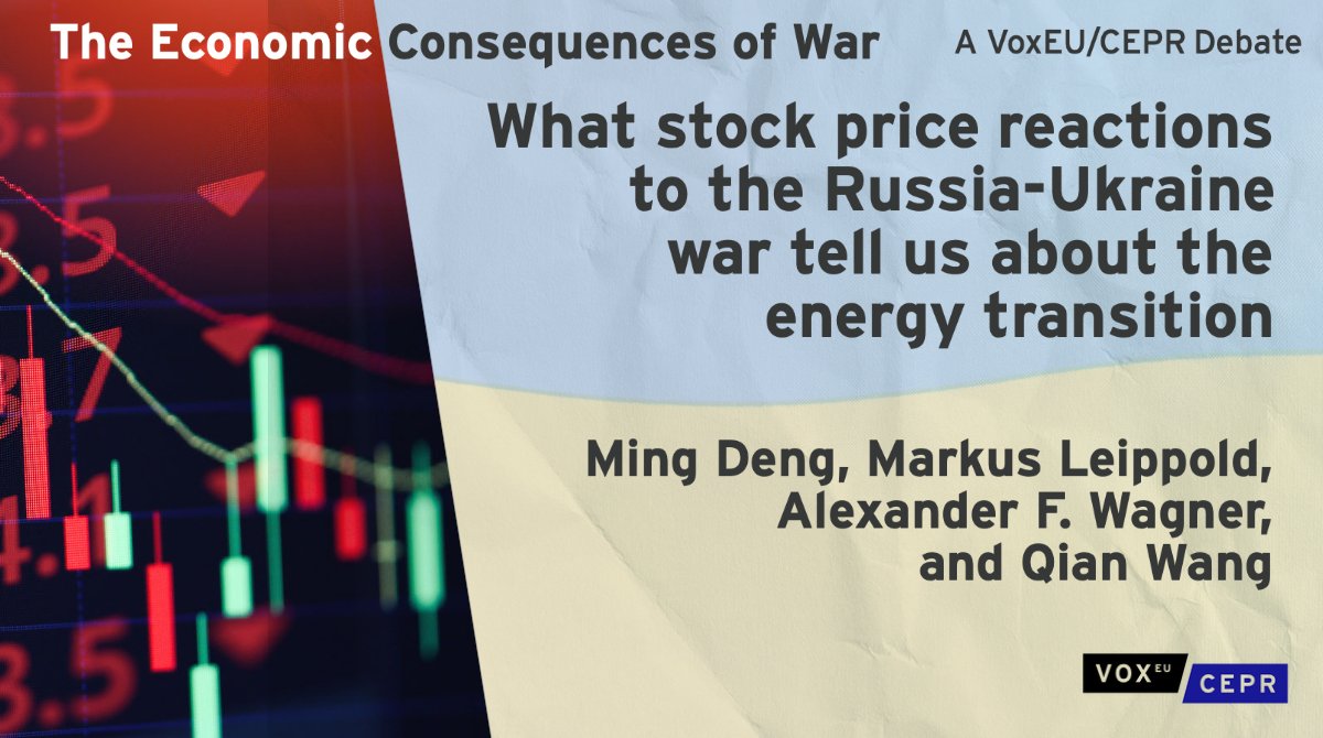 VoxEU (@voxeu) on Twitter photo Stock prices reactions preview the future #economic impact of the #Russia-Ukraine war & suggest that the speed of transition to a #low-carbon #economy appears to be diverging between the #US & #Europe
M Deng, <a href="/LeippoldMarkus/">Markus Leippold</a>, <a href="/AlexFWagner/">Alexander Wagner</a>, Q Wang, @uzh_bf
ow.ly/lOhc50IQ238 Stock prices reactions preview the future #economic impact of the #Russia-Ukraine war & suggest that the speed of transition to a #low-carbon #economy appears to be diverging between the #US & #Europe
M Deng, <a href="/LeippoldMarkus/">Markus Leippold</a>, <a href="/AlexFWagner/">Alexander Wagner</a>, Q Wang, @uzh_bf
ow.ly/lOhc50IQ238