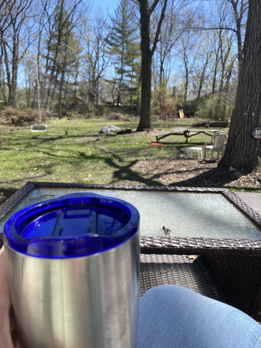jenniferklawler's tweet photo. After a week of great learning and connecting with fellow math educators at #CBMSForum and #WisMath22 it’s great to be home to enjoy a sunny Saturday morning on the porch. It finally feels like Spring. https://t.co/Up0FHJcI5C