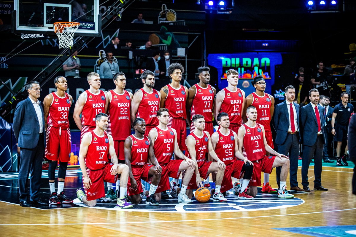 BasquetManresa's tweet photo. ☀️ Egun on, #Bilbo! Bon dia, #Manresa!
🏆 Avui tenim una final europea!
❤️‍🔥 Sortim, i gaudim-ho!

🇪🇺 ¡Hoy disputamos una final europea!
💪 ¡Salid y disfritad!

#BasketballCL 
#SOMHIManresa https://t.co/ICjj4DD0EM