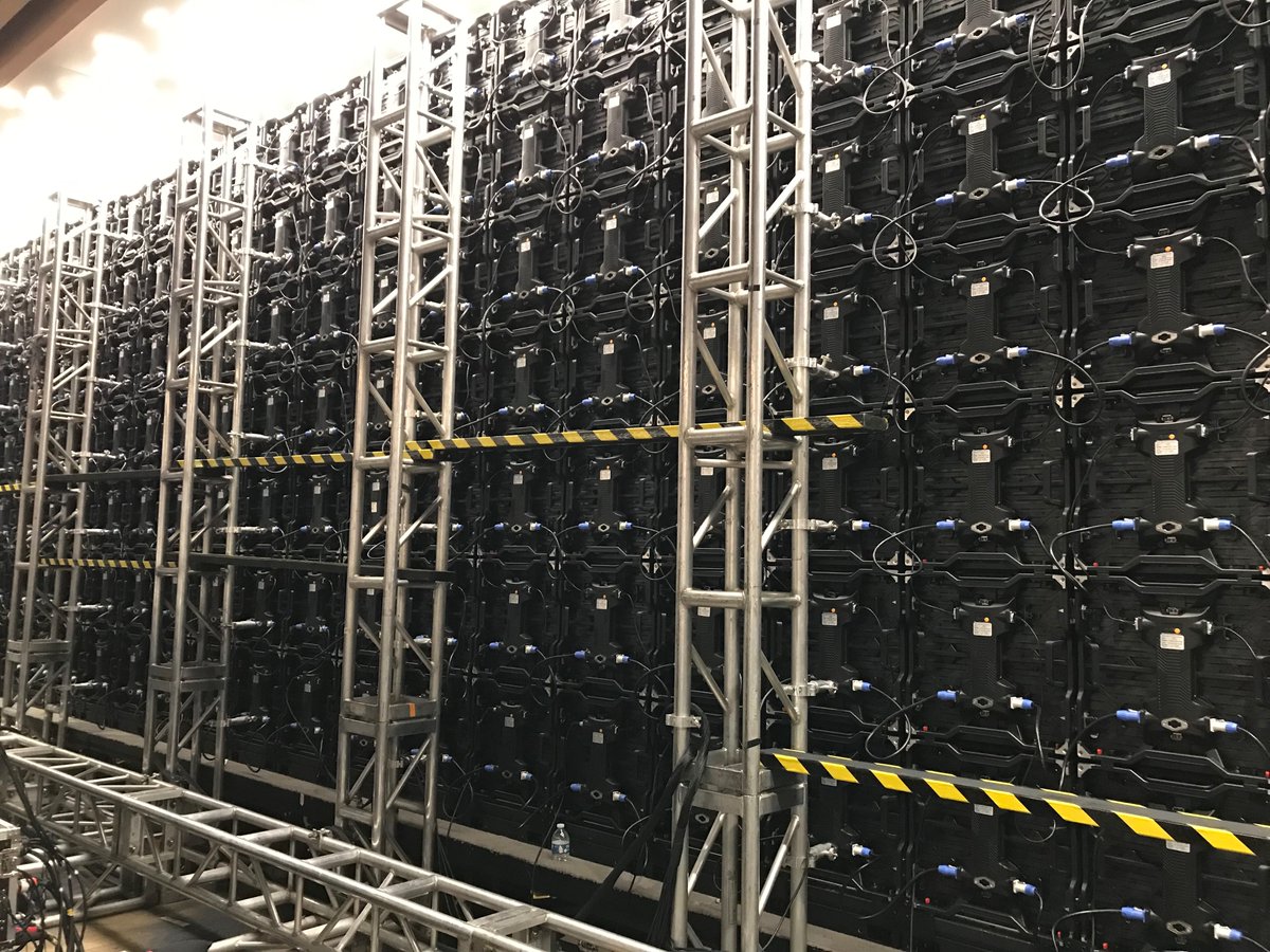 MATHCOUNTS's tweet photo. 154 monitors connected to be the center stage display for the first in-person National Countdown Round in 3 years...we can't wait for Monday! #MATHCOUNTS22 https://t.co/u8PI7XmaeH