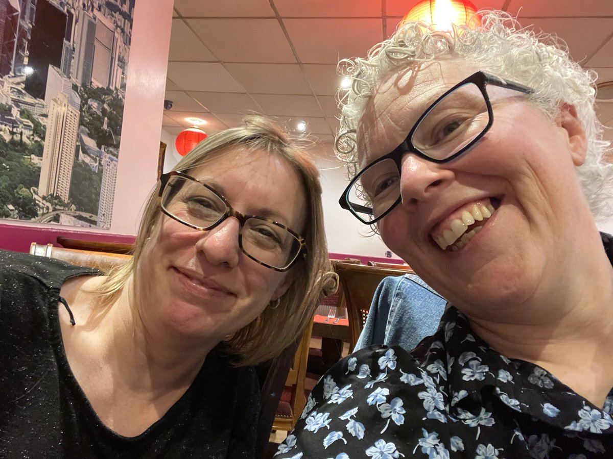 Rachel_Curley's tweet photo. A lovely surprise “leaving” meal with my dearest friends #primaryschoolfriends https://t.co/jgPYHsqezt