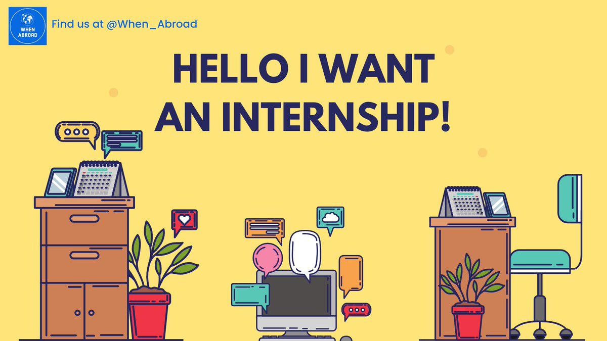 When_Abroad's tweet photo. If school doesn’t fulfill your needs completely, try out an internship!🏤

Perks of working &amp; studying:
- Larger network
- New experiences
- Getting paid while at uni

Not sure what to do? If you are in Europe then check out https://t.co/CuxzC7HNdt

Find what suits you best!🎊 https://t.co/4uEMc2GbjT