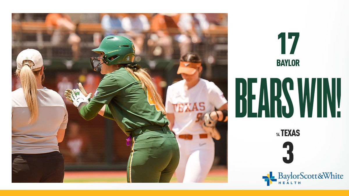 I’M WALKING ON SUNSHINE AND DON’T IT FEEL GOOD 🤩

#SicEm🐻🥎