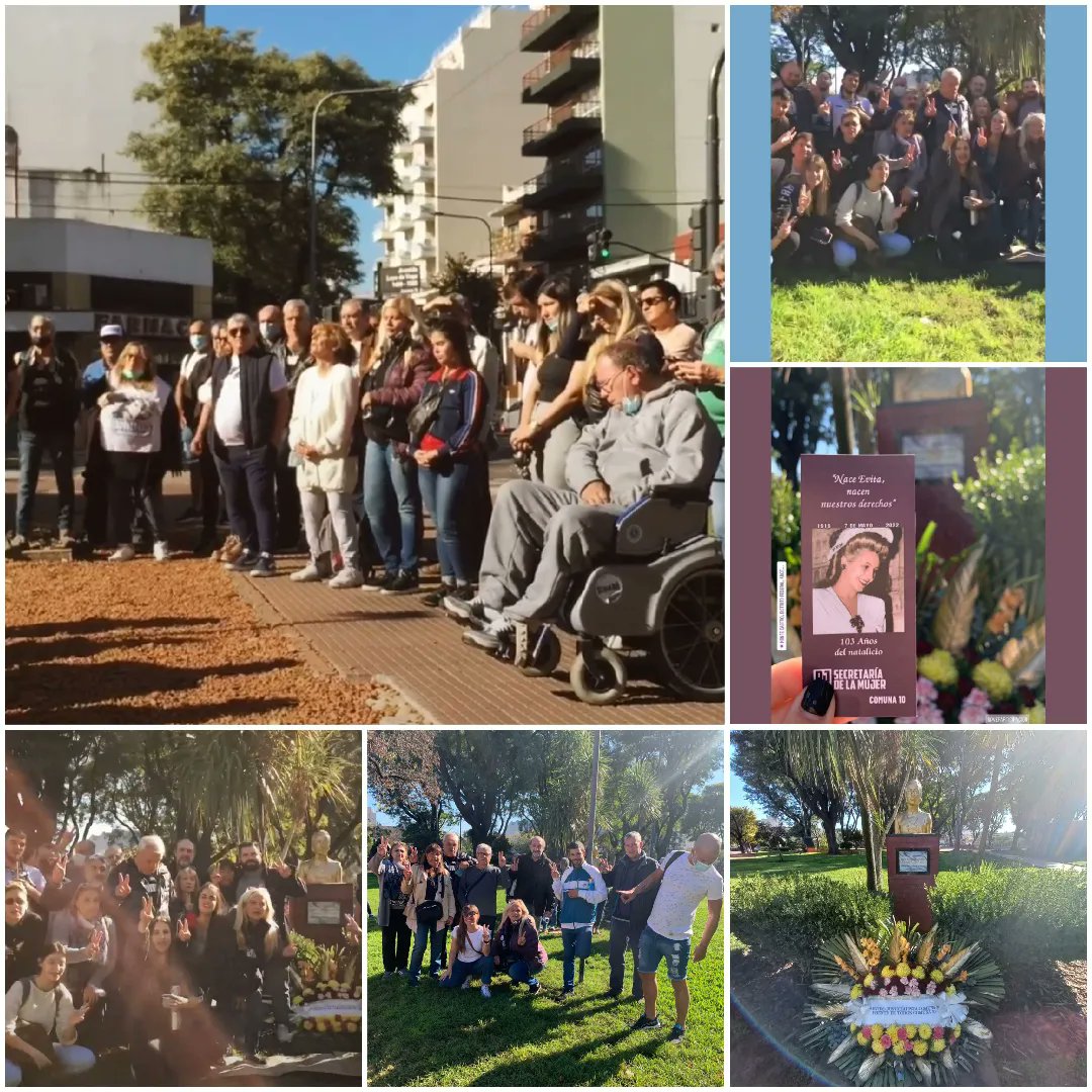 BethRon93's tweet photo. Así Homenajeamos hoy lxs compañerxs del @PComuna10 a nuestra eterna abanderada Evita✌💜✌🌸
#evitanosune
Pjmujeres.comuna10
@retondino
@hector_paladini
@silvi_fer2015
@pe_sarmiento
#mailen https://t.co/NzDSEYFDme
