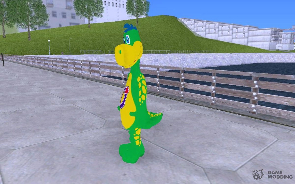 LobotomiaGames's tweet photo. Dino Danoninho no GTa San Andreas https://t.co/mQ73JtVVLi