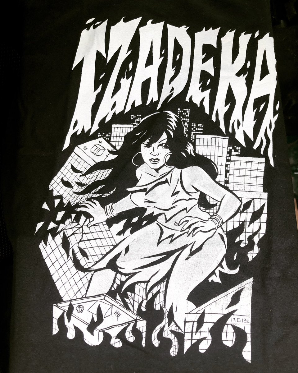 tzadekavoice's tweet photo. New tshirts are here. $30 each for local #yeg pickup. Sizes xs-xxxl #citiesonfire #tzadeka https://t.co/E2bYSgd6FB