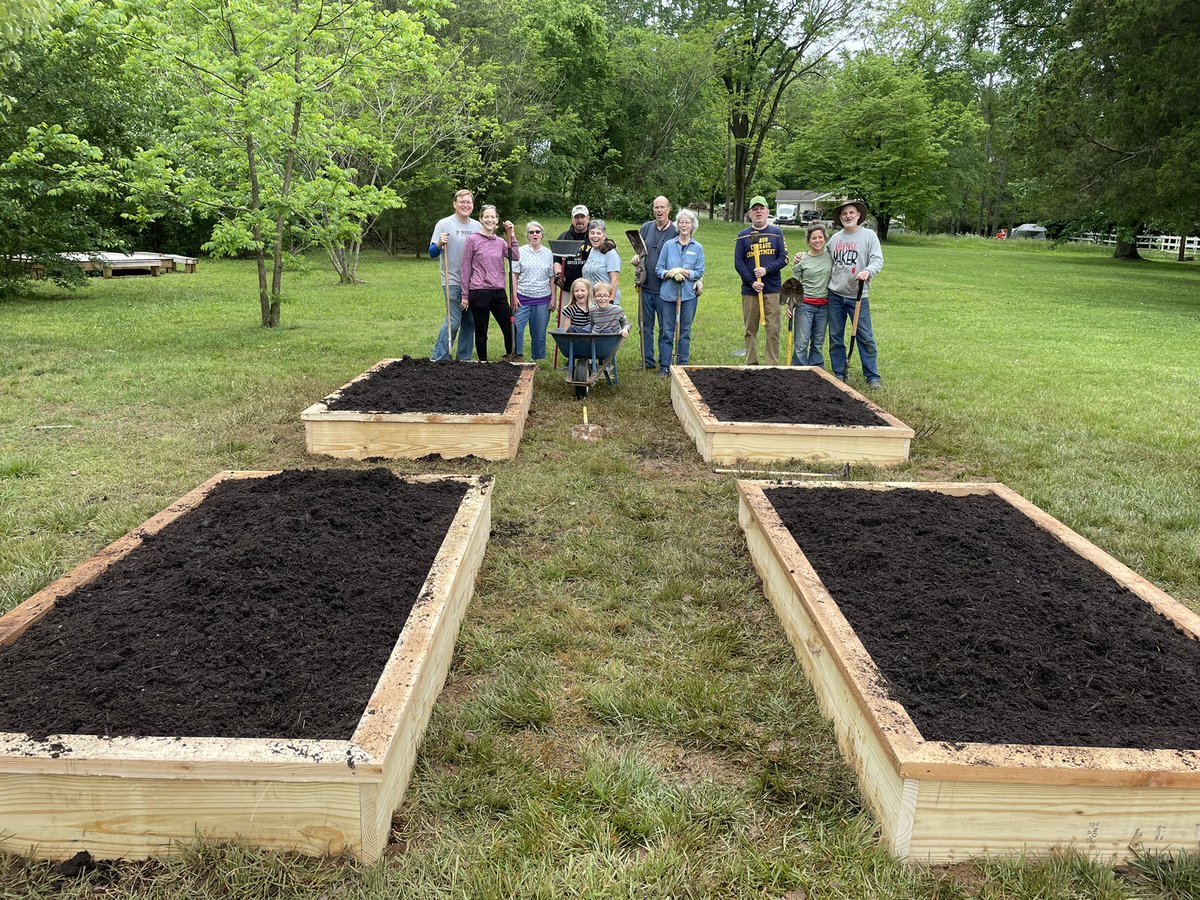 knoxpriest's tweet photo. Had such a wonderful day working with  friends @apostlesknox. These raised beds are filled, ready for planting, and waiting to be blessed on Rogation Sunday! https://t.co/vX1ZfNbu41