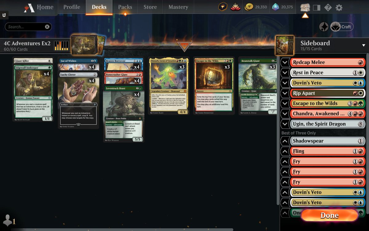 4c Adventures. Explorer challenge
5-0 against winota 😅

<a href="/fireshoes/">Robert Taylor🔥</a> 
<a href="/MTG_Arena/">MTG Arena</a> 
<a href="/mtgazone/">MTG Arena Zone</a>