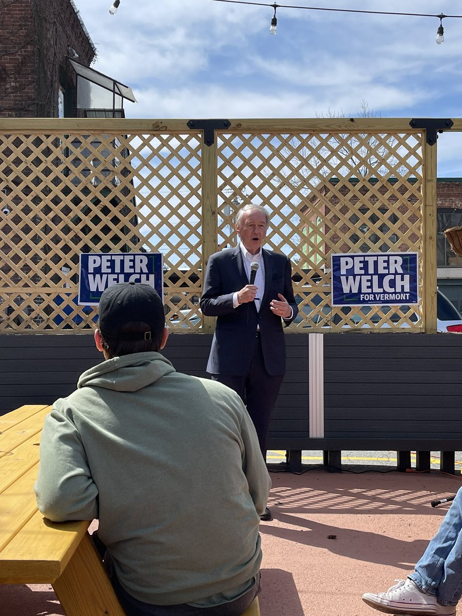 Old friends, new friends, sunshine and beer. Awesome day to support the next great Senator from #Vermont <a href="/WelchForVT/">Peter Welch</a>. With special guest and climate champion <a href="/EdMarkey/">Ed Markey</a>. Join the team! welchforvermont.com