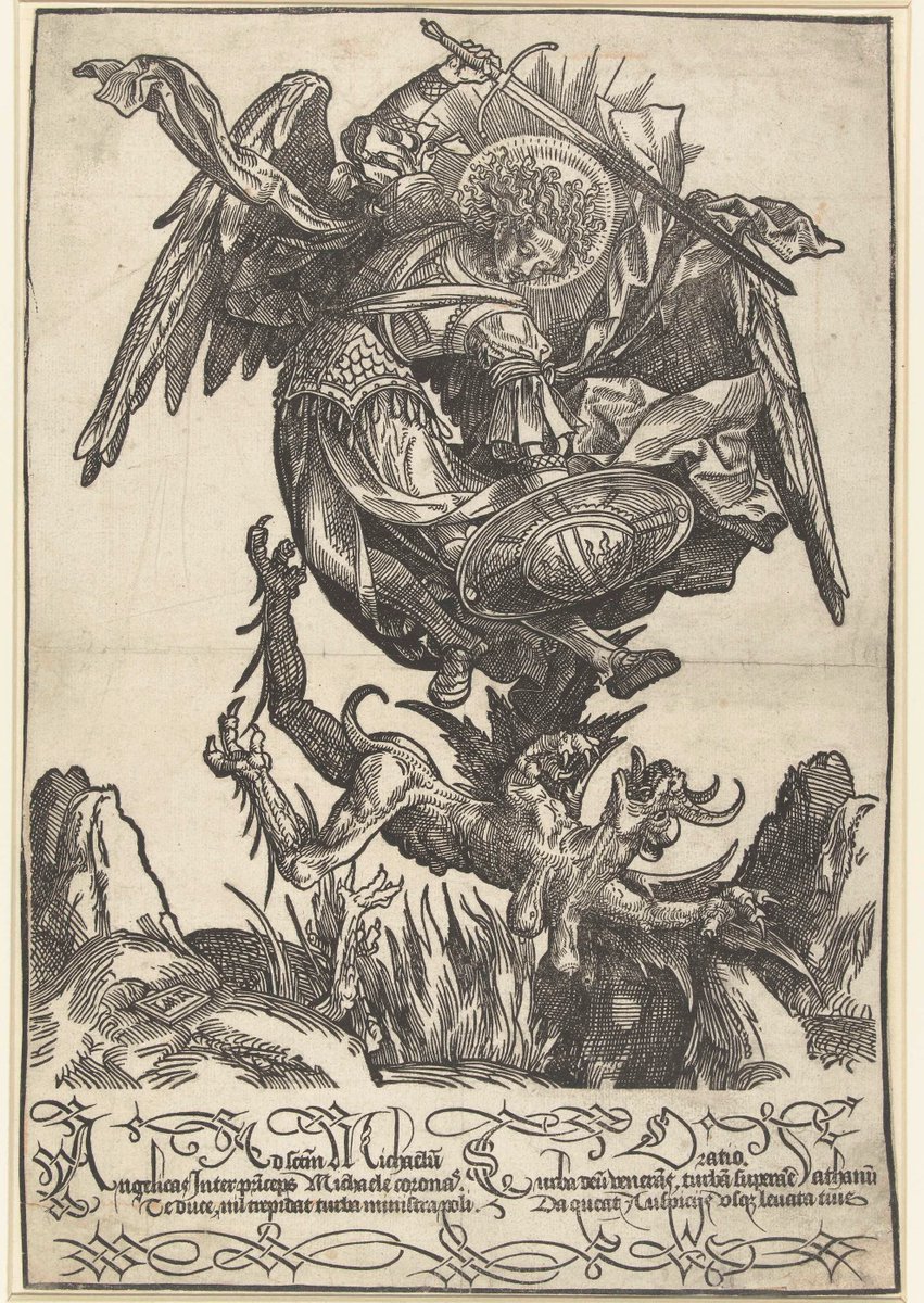 FrankensteinHug's tweet photo. 1510 Archangel Michael by Jacob Cornelisz https://t.co/69SDj1lNjQ
