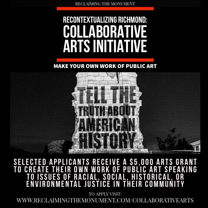 alex_criqui's tweet photo. We wanted to share the tremendous opportunities we have been given with our city so we are giving out $20,000 worth of public arts grants to artists, activists, and orgs in the capital region of Virginia. Link in bio https://t.co/DaSI3VoXjV