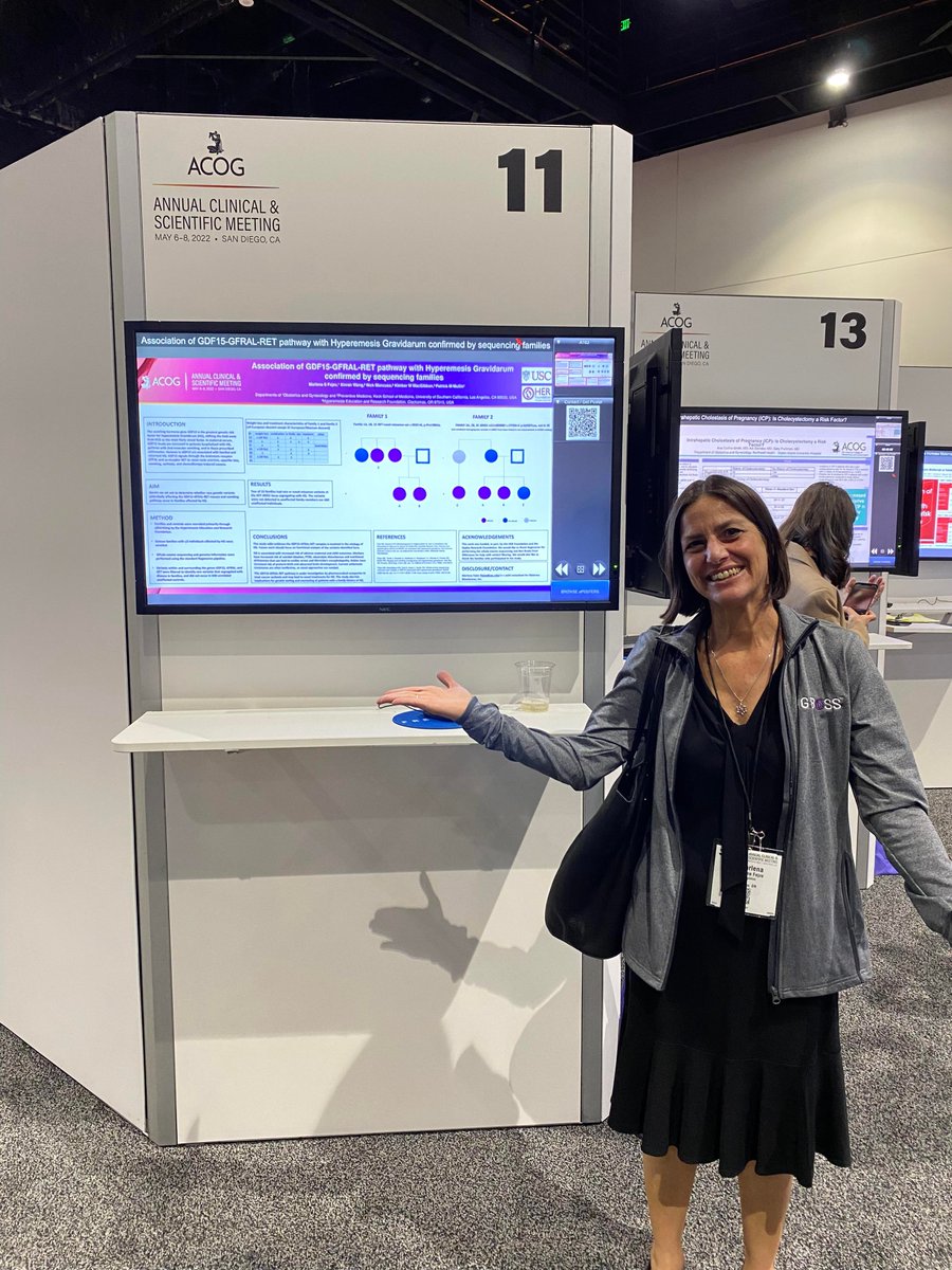 HGmoms's tweet photo. We're excited about @DrFejzo's presentation, "Association of GDF15-GFRAL-RET pathway with Hyperemesis Gravidarum confirmed by sequencing families." HG is not in a patient's head:it's in their genes!
#ACOG2022 #acog22 #hyperemesisgravidarum #hyperemesisi #pregnancysickness https://t.co/9UUHL9ypDx