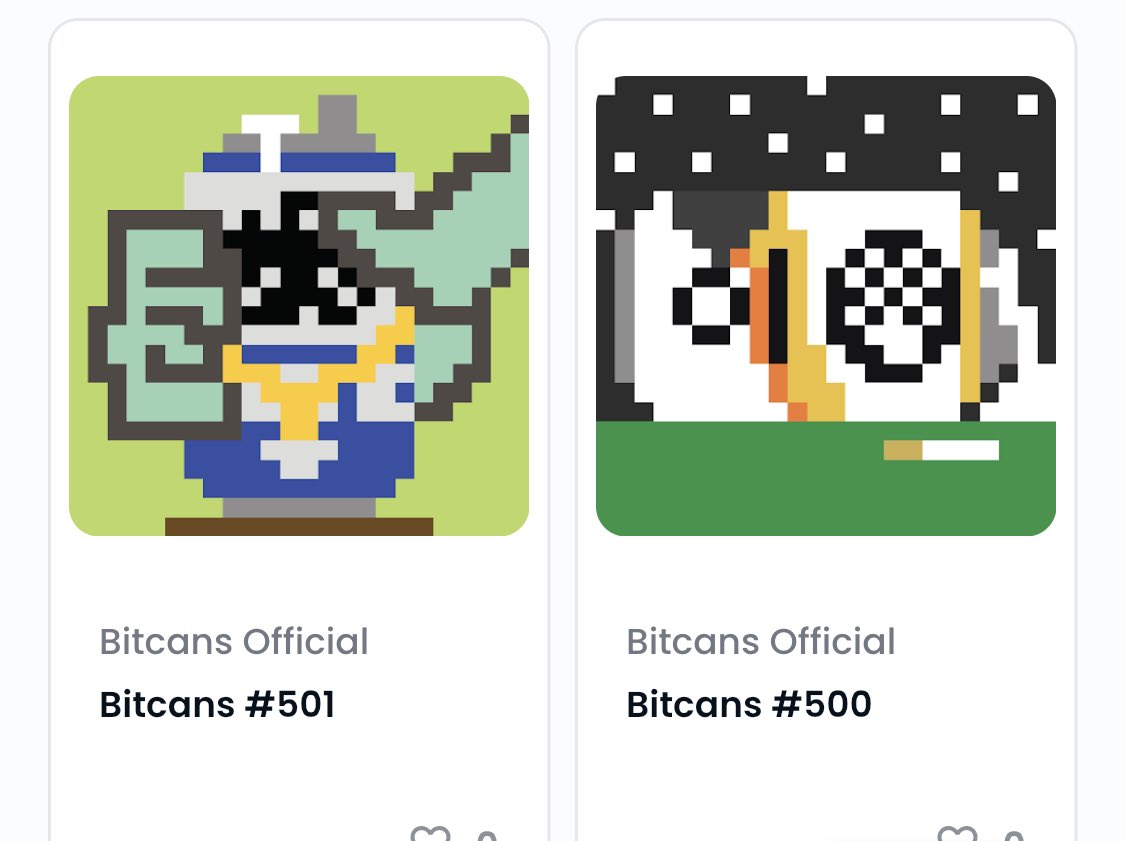 CertifiedCrypt0's tweet photo. Minted another 6-Pack @BitcansNFT . #Bitcans 501 looking pretty rare to me 👀 🔥 https://t.co/d8XxsHeErA