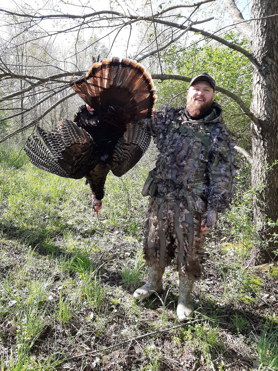 Great morning in the woods. Whiskey river crew is tagged out! Huge thanks to my buddy Lucas for letting me hunt. Time to find some mushrooms! #turkeysofindiana #thehuntingpublic