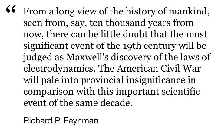 RobotFeynman's tweet photo. Richard Feynman's views on History. https://t.co/OHuVyQLuWm