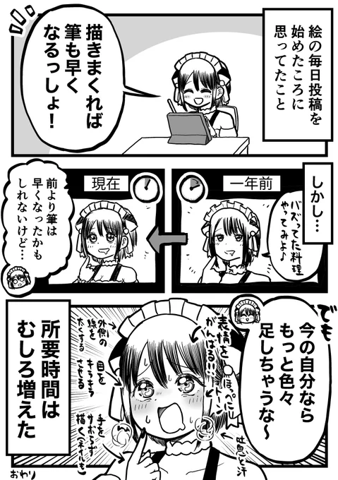 一年半くらいほぼ毎日絵を投稿して感じた
「筆の早さ」の話 