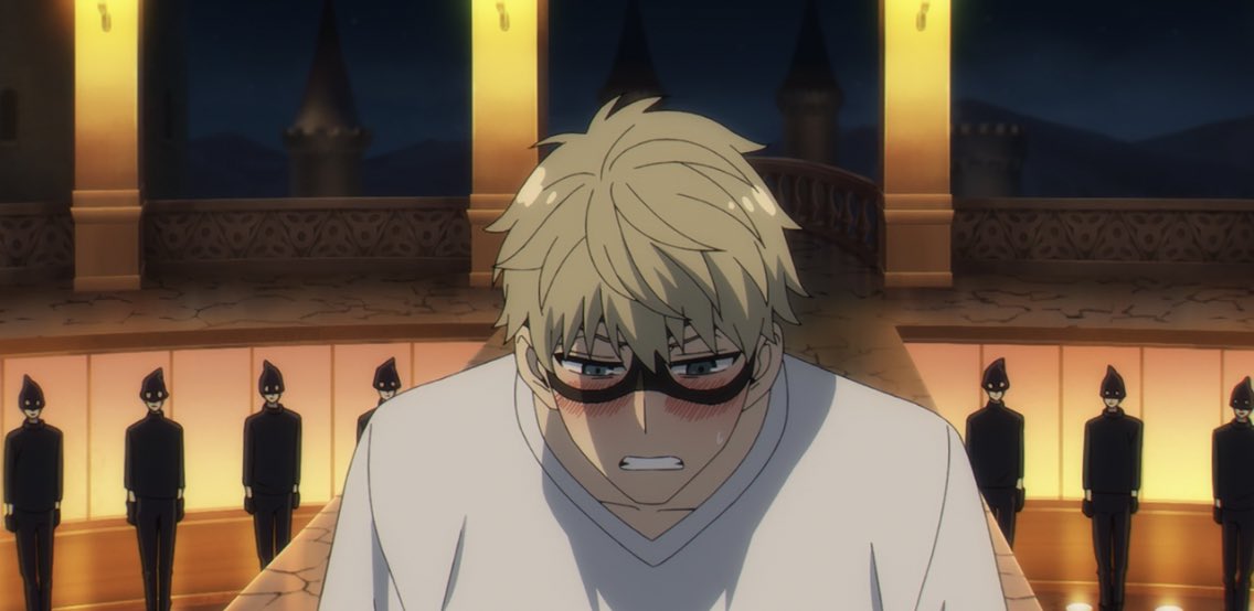 look at him blushing