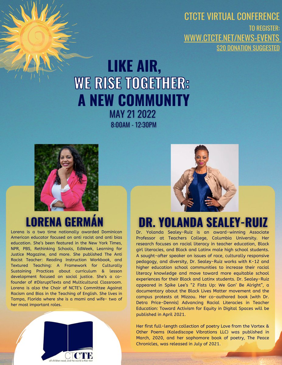 cte_ct's tweet photo. This is happening and you can be a part of it. The convenience of virtual with the power of some of the most inspiring names in our field. Join us! https://t.co/SHMnxYaLaD