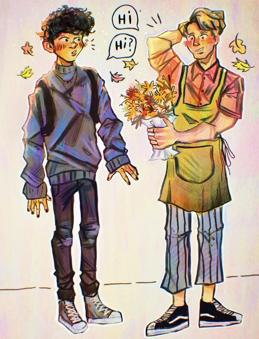 AU in which Nick is a florist and Charlie a tattooist :]
#heartstopperfanart 