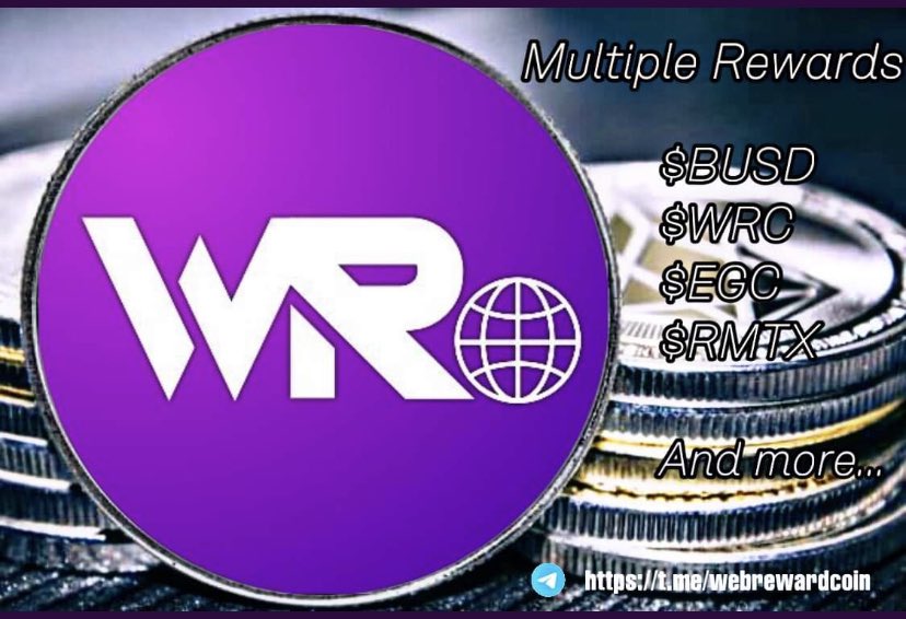 QuasiGeheim's tweet photo. $WRC set to launch in 2022 Q2. You can decide how to get your rewards $BUSD or other tokens like $WRC or $EGC. WebReward will operate on the BSC. | $WRC will be used as a token across ecosystems of services and apps. https://t.co/ZWgpqAwTV7