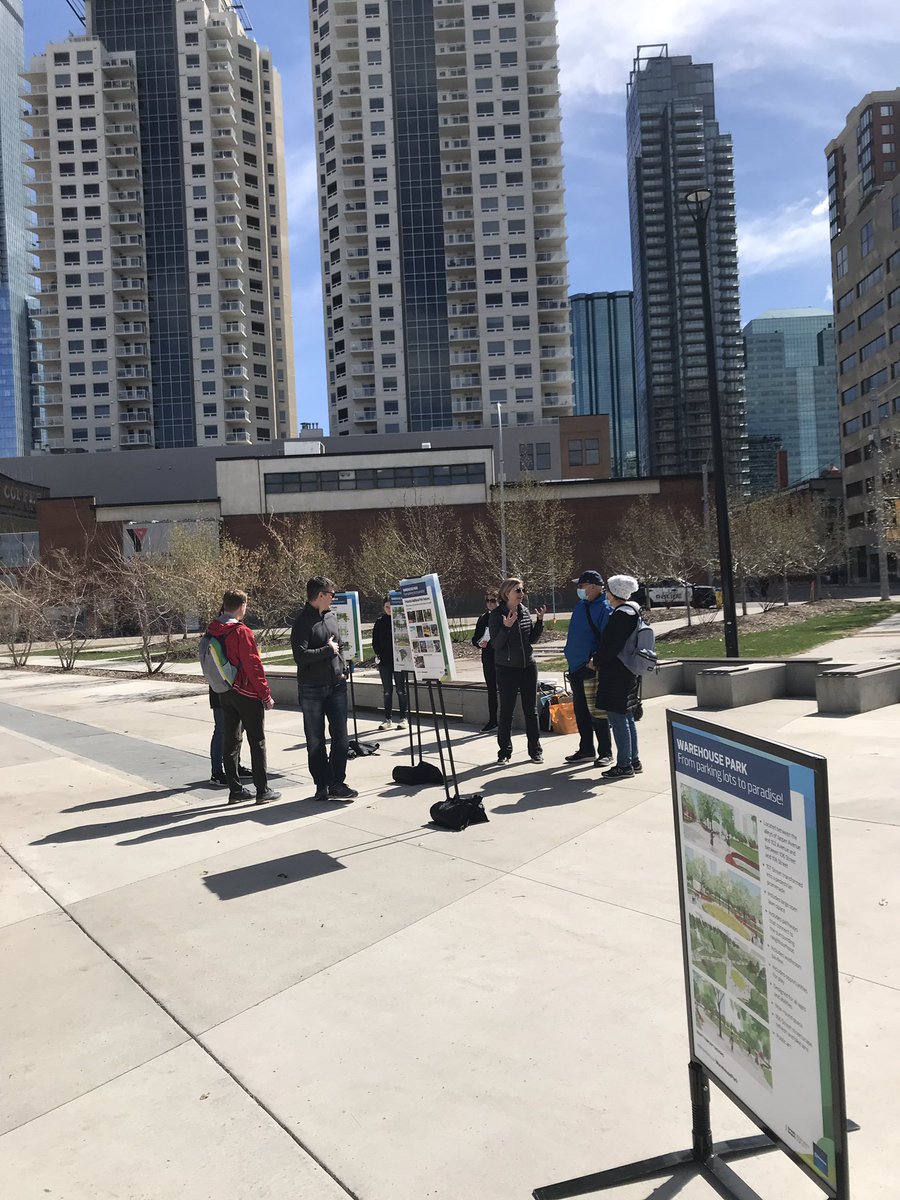 DECLorg's tweet photo. Drop by Alex Decoteau Park until noon, and Dick Mather Park 12:30-2 today to give your feedback on the future Warehouse Park. Also, get a free cookie! #yegdt #yegplan #yeg https://t.co/CBMlSCwBVj