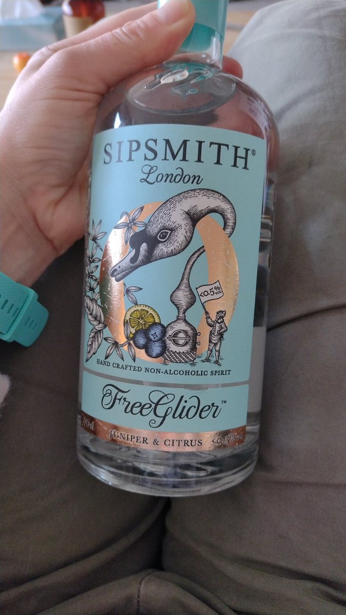 MimtheOT's tweet photo. LOVE a drink (or few) after a long day on OT placement. But trying the none booze versions to help with the 🧠health. Too much 🍷tends to F it up a bit, espesh the ol' ADHD. Will report back! @sipsmith #boozefree #MentalHealthAwarenessMonth https://t.co/K65VY5IIar