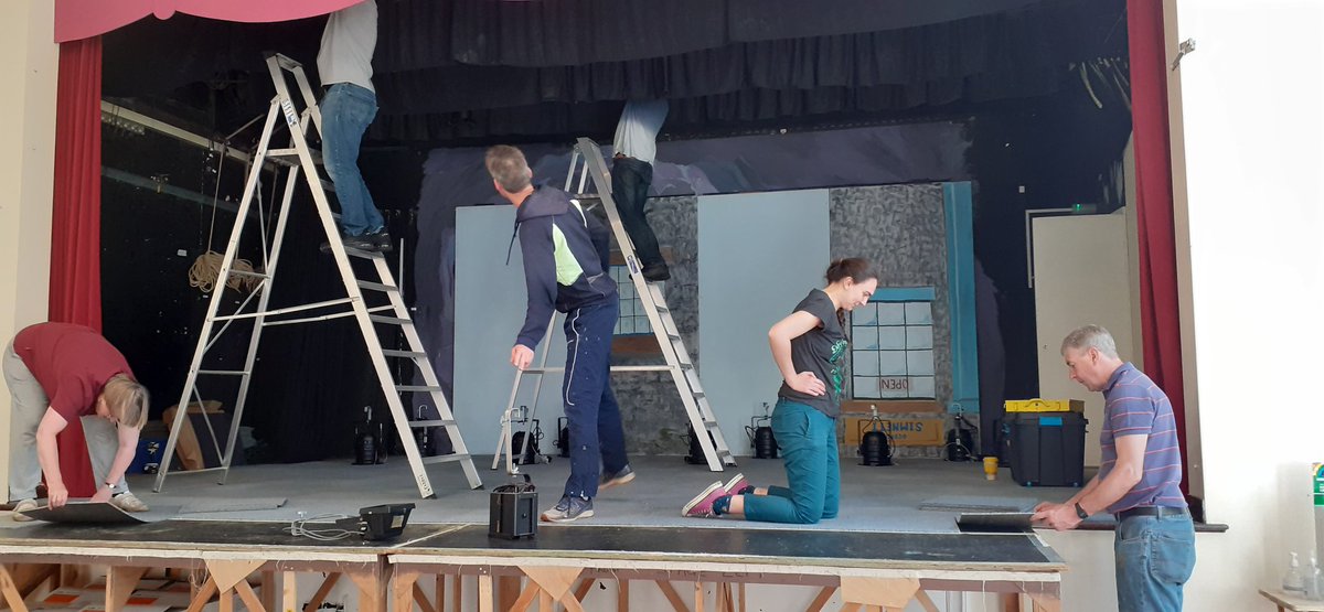 ChelloPlayers's tweet photo. The Get-In has begun!

A huge well done and multiple thanks to the team that have worked their socks off today! Plenty more to come tomorrow!

If you have not yet booked your tickets for our show this week, "Murder at the Bowls Club" you had better be quick!! https://t.co/CQuZImzmEv