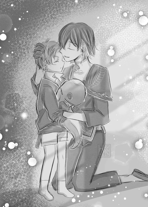 mr. snake always protect me in my sleep
and he will keep eito-san safe for me too 