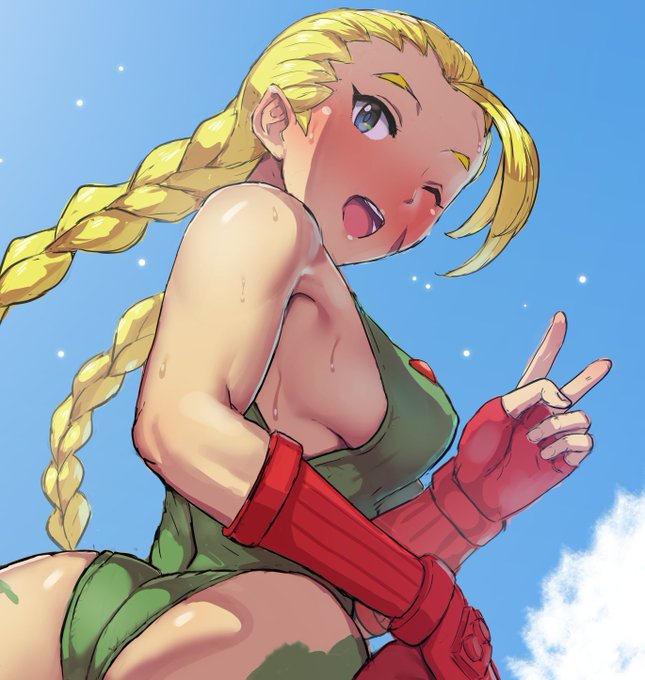 ウルトラストリートファイターⅡのキャミィさん絵完成。カラーエディットで服と肌の色は、裸風カラーへの対策として、同一の色は使えないのですが、日焼け風のカラーはできる……ということで作りました、な感じの1枚です。差分も色々。渋R-18とニジエにうpりましたので、最寄りのSNSでどうぞ! 