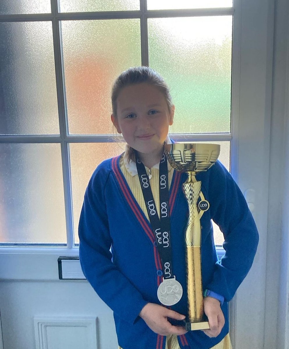 Our crew's trophy from their latest competition is making the rounds to each dancer to keep for a week. Check out miss S, <a href="/ArkPriory/">Ark Priory</a> pupil and one of our dancers sharing her achievements in school this week 🔥🥰 #Proud #2ndplace