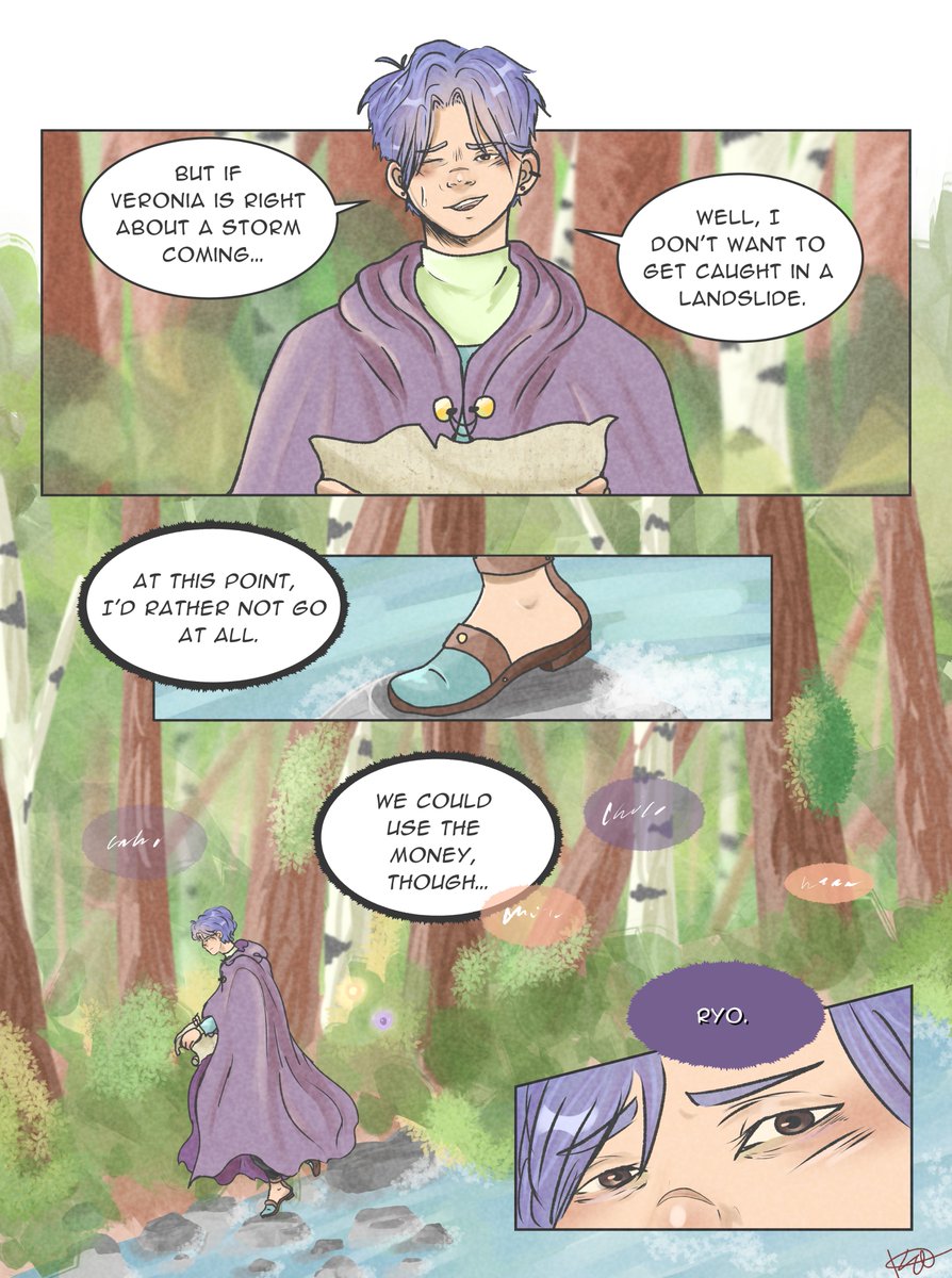katconundrum's tweet photo. Between finals and work, I've been remaking a comic I did (and didn't finish) from 2019 about my character Ryo and his kid(s) https://t.co/hfUCDBjEL5