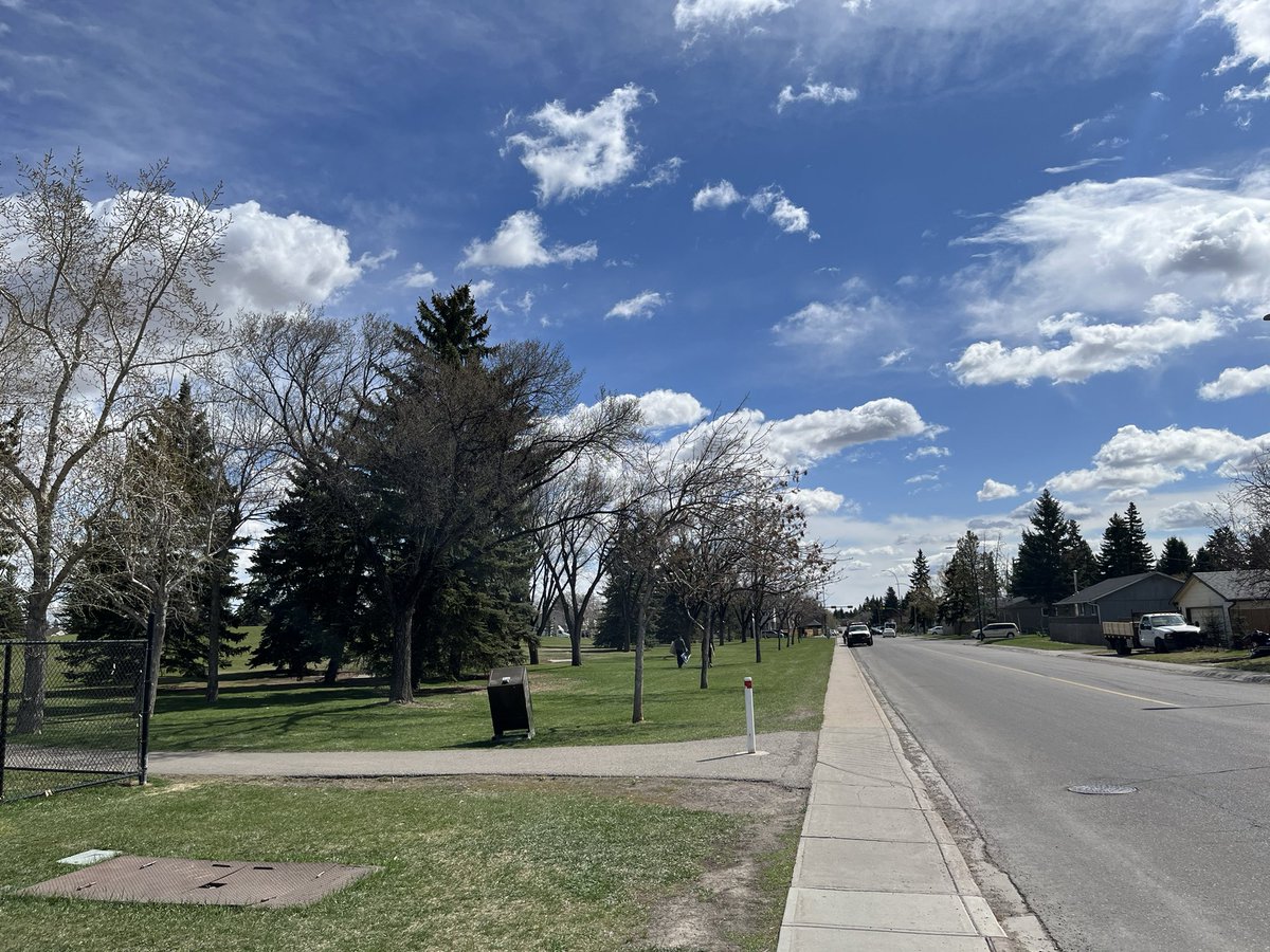 Beautiful day for a #janeswalk   We’re in Calgary’s Forest Lawn exploring concepts for a new civic centre.