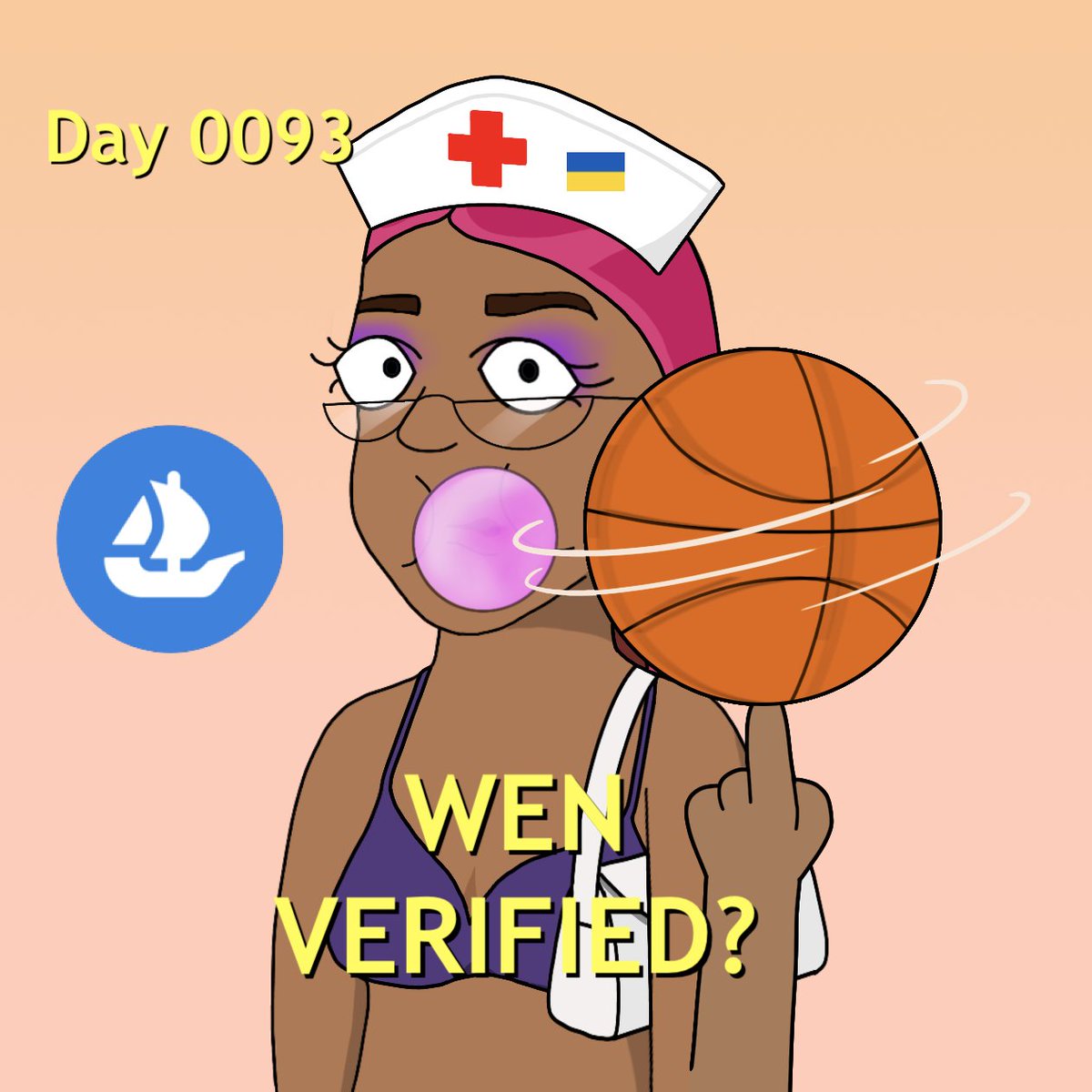 SnoopDaddio's tweet photo. Day 0093 of tweeting @opensea to RE-VERIFY @CryptoDadsNFT! Enjoying the NBA playoffs? What do you think @opensea_support, who is going to win this year? #nursegang #MomGang #NFTCommunity #LETSGETVERIFIED #LFG #WENπ #VERIFIEDπ https://t.co/YaqogMnpET