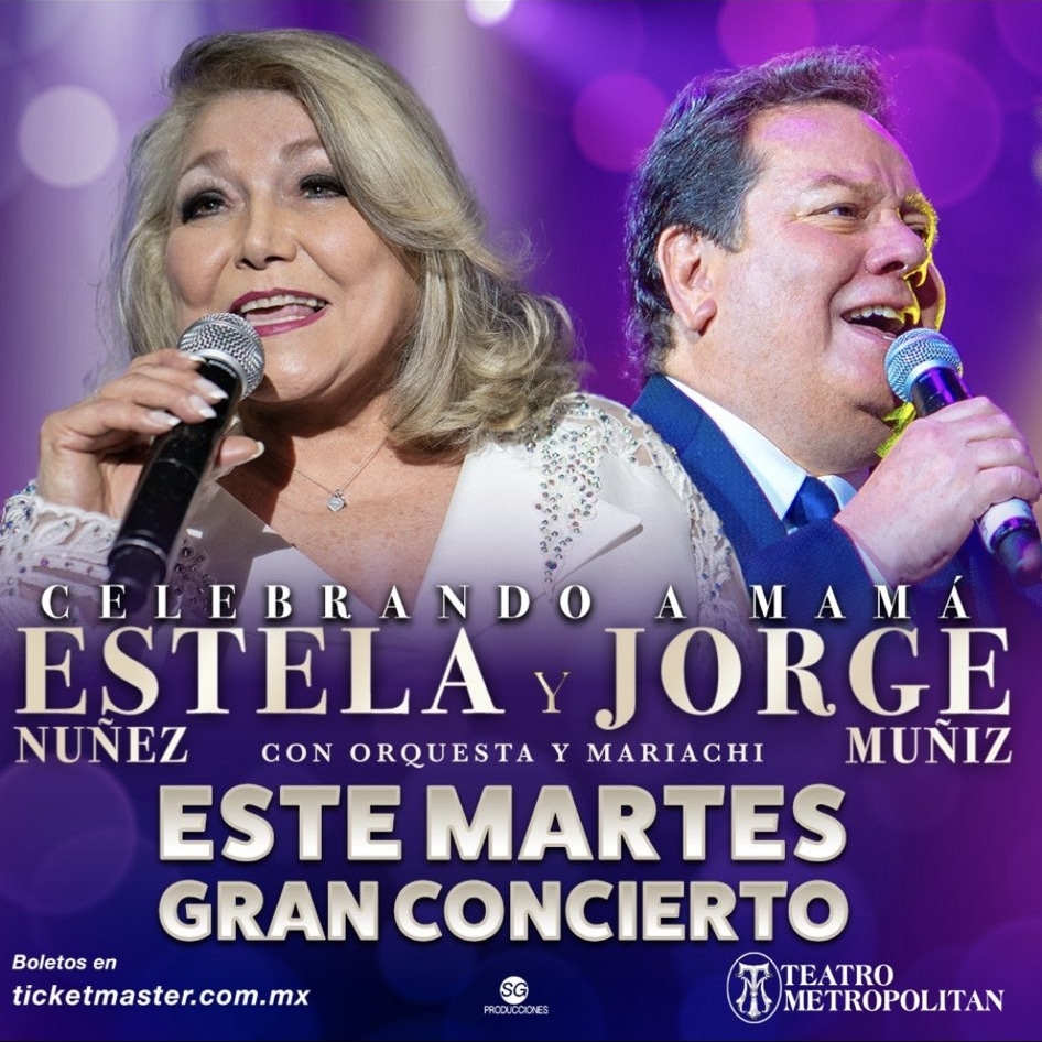 No olviden que habra celebracion el martes con
<a href="/COQUEMUNIZ/">Jorge Muñíz G</a> y #EstelaNuñez
Estarán el 10 de mayo
En el <a href="/TMetropolitanMx/">Teatro Metropólitan</a>
<a href="/prensa_danna/">Prensa Danna</a>
#MéxicoEnConexión <a href="/mxenconexion/">México en Conexión.</a>