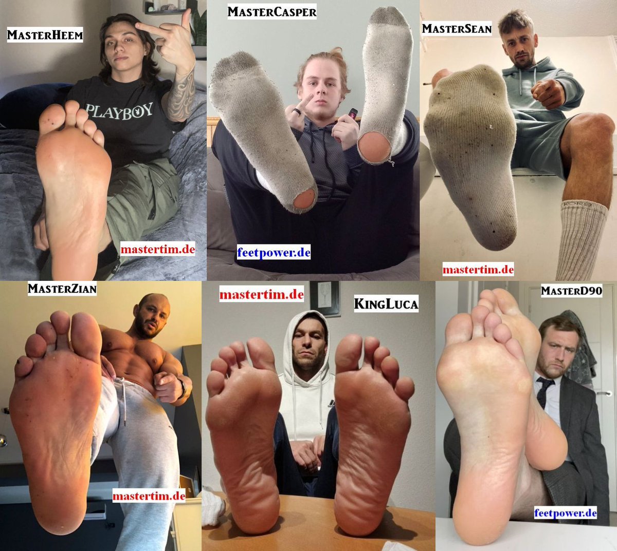 kingtim2012's tweet photo. Happy weekend #footslaves +fans of #malefeet Top 51-100 of best #footmasters who is your fav #footking on #footkingspoll in May 2022 ? #englishmaster #mastersean #masterd90 #masterheem #mastercasper #masterluca #musclestud #masterzian Vote now!!! https://t.co/Wop0uJkC1j https://t.co/FbgYf3sOJ4