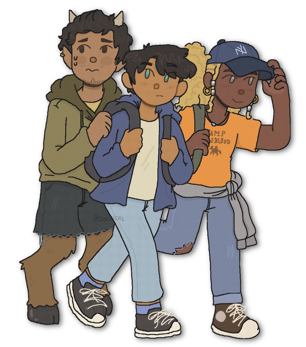 multiple boys hat dark skin horns jacket shirt hood  illustration images
