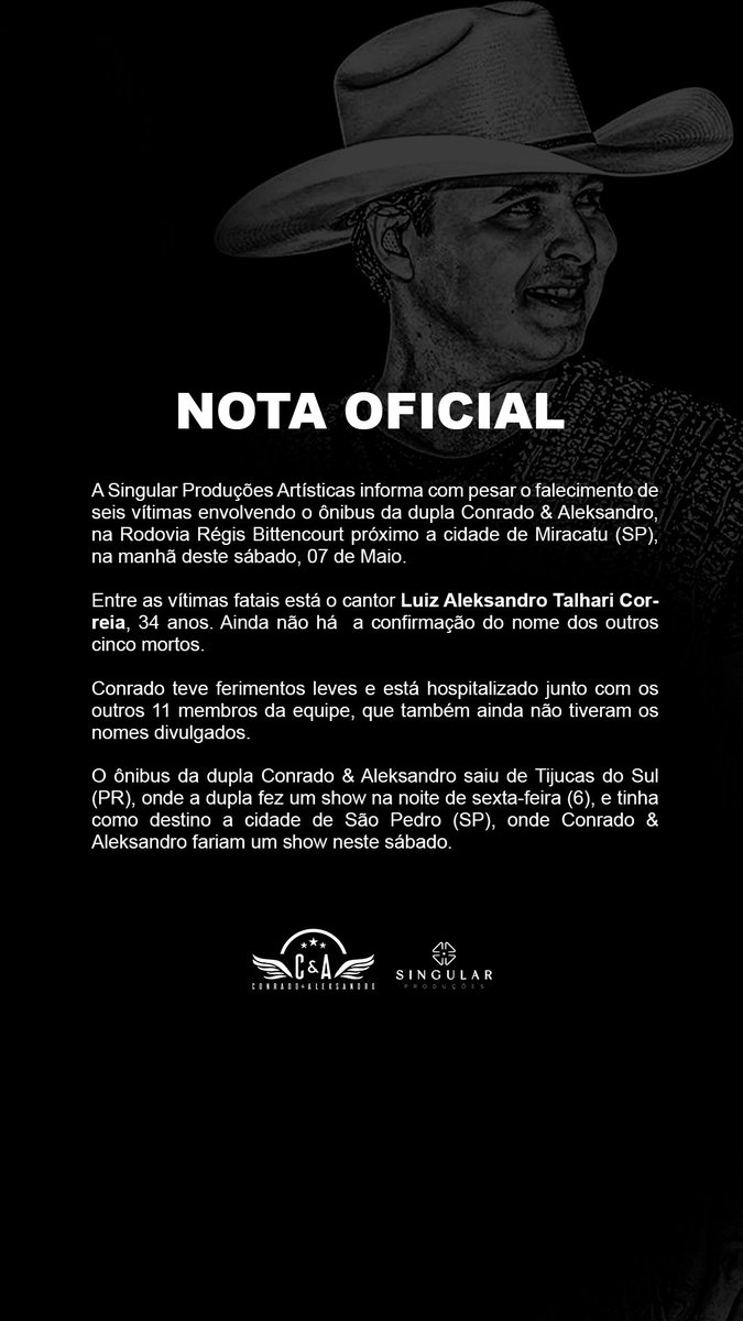 ceaoficial's tweet photo. Em respeito aos familiares, amigos e envolvidos no acidente, pedimos empatia no compartilhamento das imagens e informações que estão sendo divulgadas nas redes sociais.🖤🕊️ https://t.co/qzxCWsF9DI
