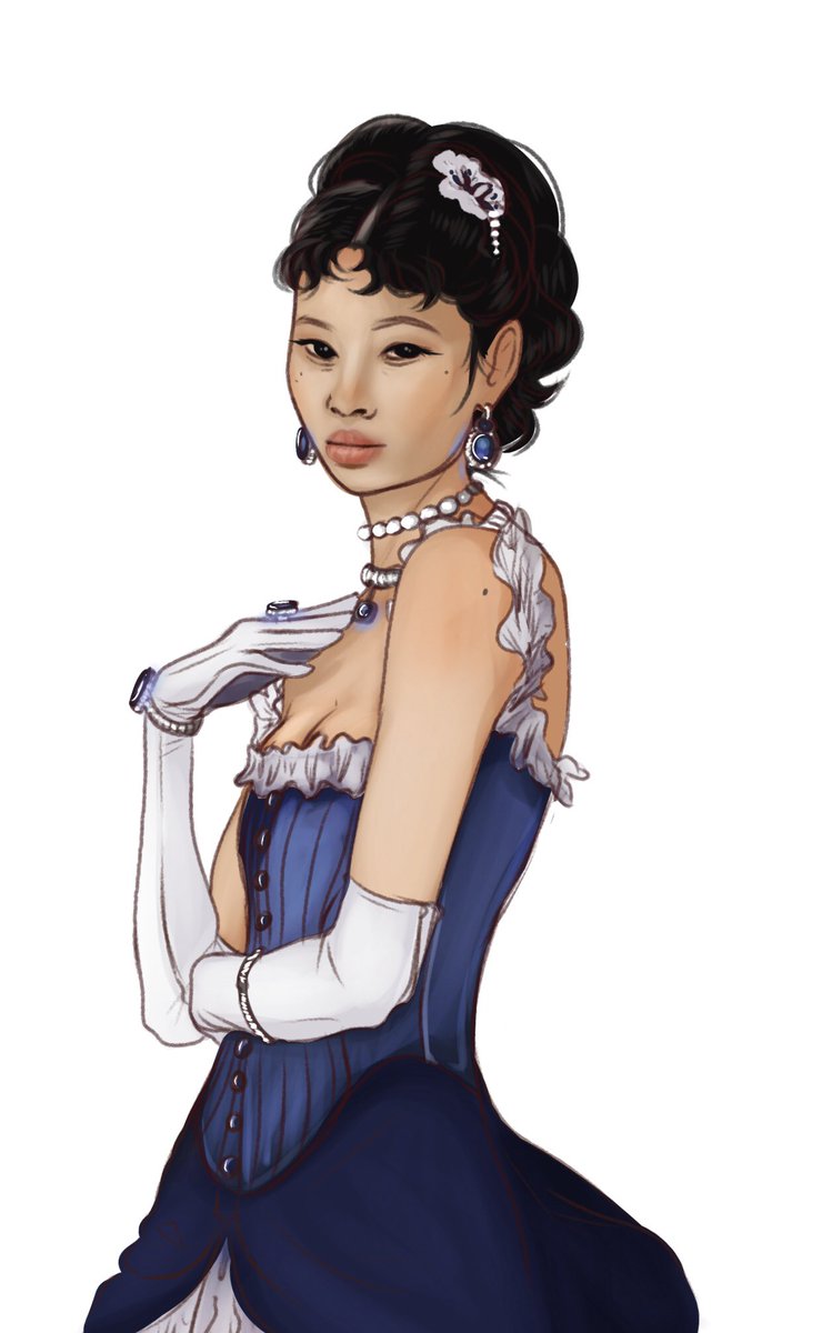 guudchildart's tweet photo. #metgala2022 #metgala #metgalaart #digitalart #hoyeonjung if only they followed the theme 🥲 https://t.co/UrskOxgmoc