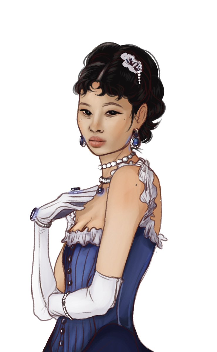 guudchildart's tweet photo. #metgala2022 #metgala #metgalaart #digitalart #hoyeonjung if only they followed the theme 🥲 https://t.co/UrskOxgmoc
